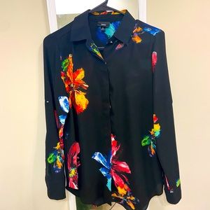 Dark Floral Blouse